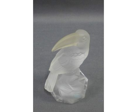 Goebel Crystal Collection opaque glass Toucan, etched backstamp to base, 10cm high 