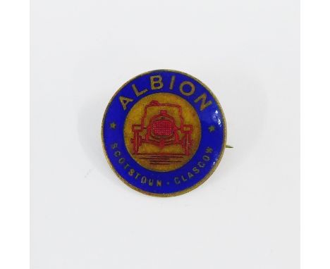 Vintage Albion enamel vehicle badge by Gaunt