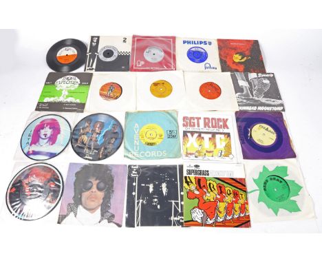 A collection of assorted LPs and 45s, to include New Wave, Pop, and Reggae. Artists to include Kate Bush, David Bowie, Simple