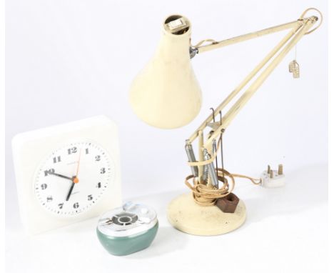 Herbert Terry &amp; Sons angle poise lamp in cream. Stamped "MADE IN ENGLAND BY HERBERT TERRY &amp; SONS LTD REDDITCH" to the