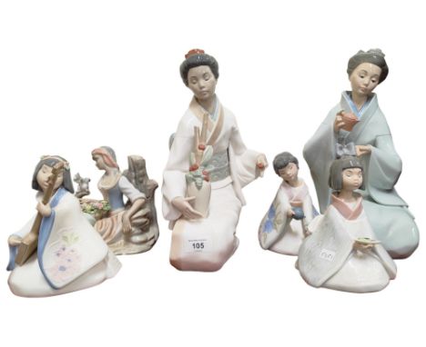 6 NAO FIGURES IN THE ORIENTAL STYLE 