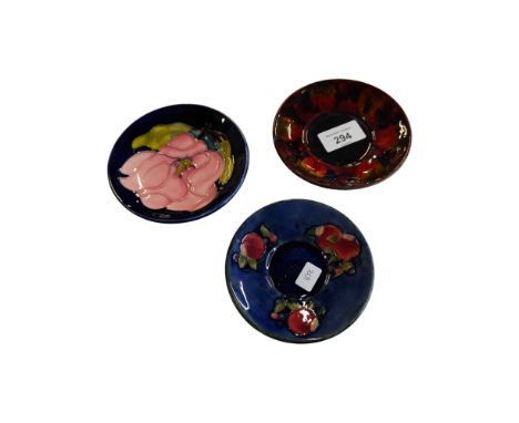 3 X MOORCROFT PLATES 