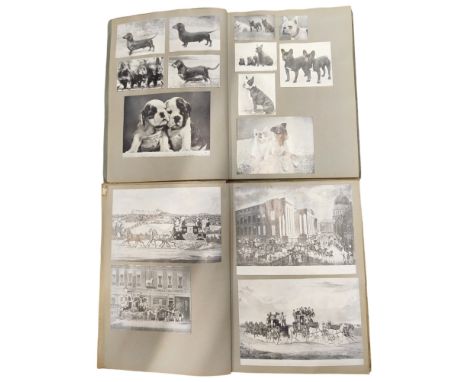 2 OLD VINTAGE SCRAPBOOKS 