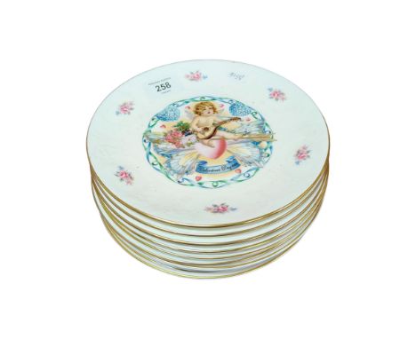 COLLECTION OF ROYAL DOULTON PLATES 'MY VALENTINE' 