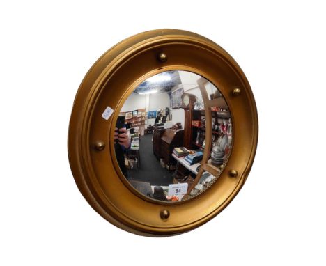 VINTAGE ROUND WALL MIRROR 