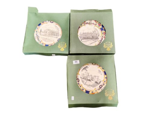 3 BOXED MASON PLATES 