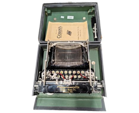 ANTIQUE CORONA TYPEWRITER 