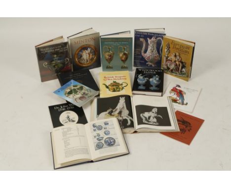 A COLLECTION OF CERAMIC REFERENCE BOOKS, including 'Walcha Meissen Porcelain', and other books