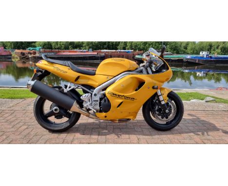 1998 Triumph Daytona T595, 955cc. Registration number R714 NWY. Frame number SMTTE502LGW065196. Engine number 065326.The Triu