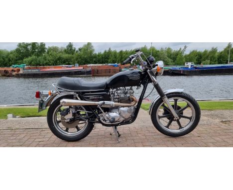 1980 Triumph Bonneville Special T140D, 744cc. Registration number LWD 833V. Frame number CA 19560. Engine number CA 19560.The