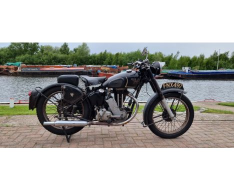 1947 Matchless G3L, Registration number FNX 497 (non transferrable). Frame number 14856. Engine number 47/G3L 4897. Gearbox n