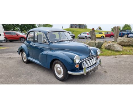 1966 Morris Minor, 1098cc. Registration number GUN 433D. Chassis number TBC. Engine number TBC.The post-war Morris Minor, one