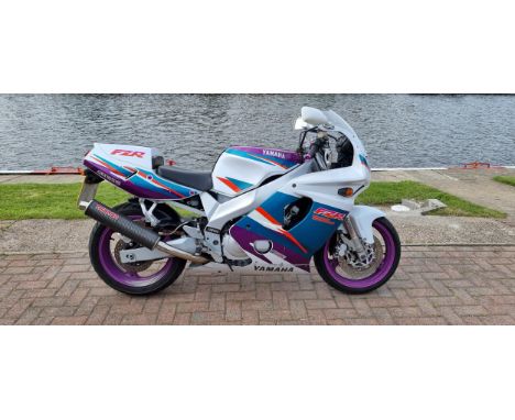 1994 Yamaha FZR 600R, 599cc. Registration number M46 GRH. Frame number 4JH 005125. Engine number 4JH 005125. Introduced in 19