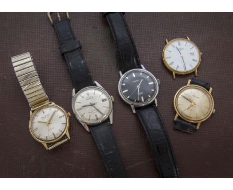 Five vintage and modern gentlemens wristwatches, with examples from Paul Jobin, Nivada, Mondaine, Rotary and Pierpont (5) 