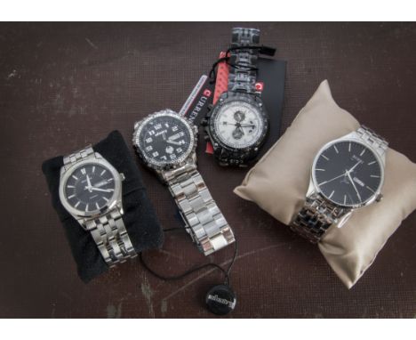 A group of eight modern wristwatches, all in very good condition and appear unworn, including three from Infantry, two Shark 