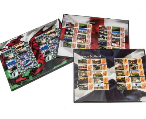 A collection of Royal Mail Smiler sheets, presented in a black A4 ring binder, approx 38 mint sheets from 2005 onwards 
