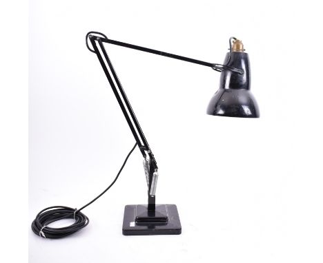 Herbert Terry - Model 1227 - A early 20th century pre-war Anglepoise table / desk lamp light having the original conical shad