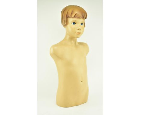 Febrer - a vintage late 20th century point of display haberdashery advertising child mannequin. The dummy depicting a girl wi