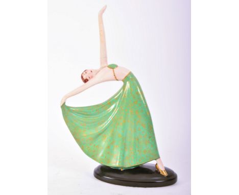 Kathleen Parsons for Crown Devon, Fielding's - an early 20th century circa 1930s Art Deco ceramic figure of a female dancer. 