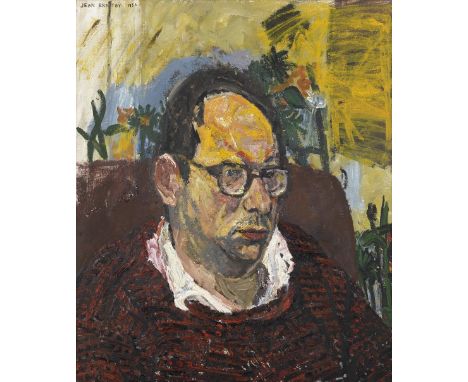 Jean Cooke R.A. (British, 1927-2008)Portrait of John Bratby signed and dated 'JEAN BRATBY 1956' (upper left)oil on canvas61 x