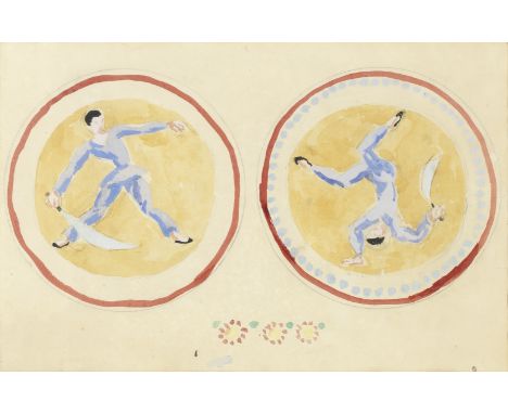 Duncan Grant (British, 1885-1978)Acrobats watercolour and pencil on paper29 x 45.5cm (11 7/16 x 17 15/16in).Footnotes:Acrobat