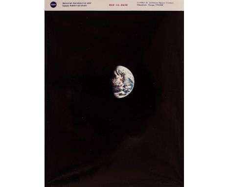 Apollo 8 mission Nasa code AS8-16-2608Earth view from Apollo 8Late print. 20 x 25 cm. Starting price: € 1.200A view from the 