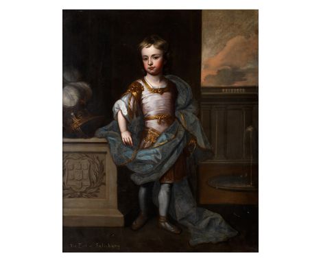 Peter Lely, 1618 – 1680, Kreis des PORTRAIT DES JAMES CECIL, 5. EARL OF SALISBURY (1691 – 1728) Öl auf Leinwand. Doubliert. 1