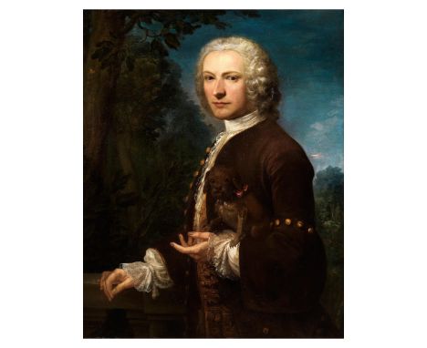 Englischer Maler des 18. Jahrhunderts, Kreis des Joshua Reynolds (1723 – 1792)BILDNIS EINES VORNEHMEN GENTLEMAN Öl auf Leinwa