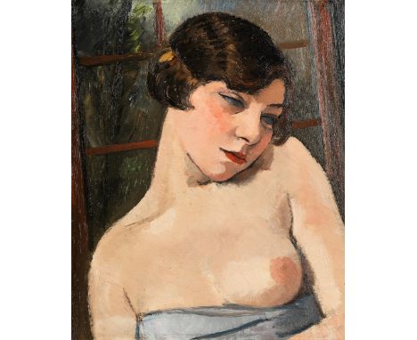 François-Maurice-Augustin Eberl, 1887 – 1962DER TRAUM, 1962 Öl auf Leinwand. 46 x 38 cm. Links oben Ritzsignatur und Datierun