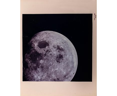 Apollo 8 mission Nasa code AS8-14-2505Receding Moon from the Apollo 820 x 25 cm. Starting price: € 1.000First human-taken pho