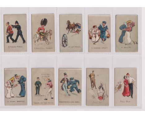 Cigarette cards, Cohen, Weenen, Naval &amp; Military Phrases (Red back) (32/40, missing An Attack in the Rear, A Night Attack