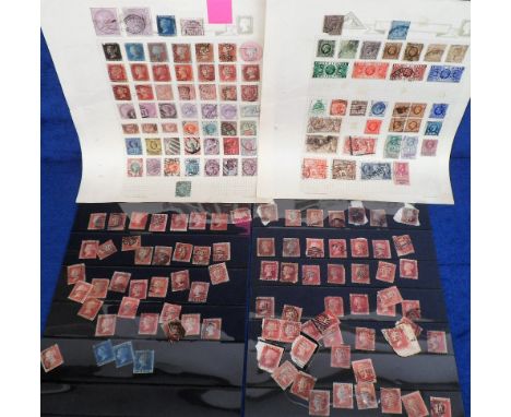 Stamps, GB collection from QV to GVI including a Penny Black, 2/6 Lilac, 1s Green, large quantity of Penny Reds, etc. Seahors