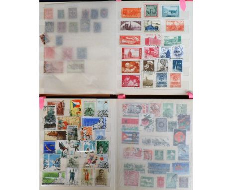 Stamps, collection of mainly used China stamps in 2 small vintage albums. Some useful pickings
