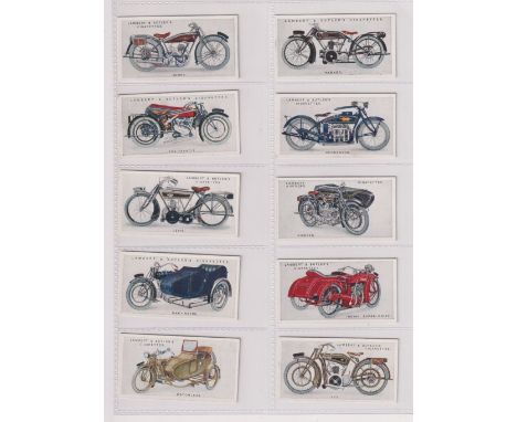 Cigarette cards, two sets, Lambert &amp; Butler Motor Cycles (50 cards, gd) &amp; BAT Motor Cycles (50 cards, some light foxi