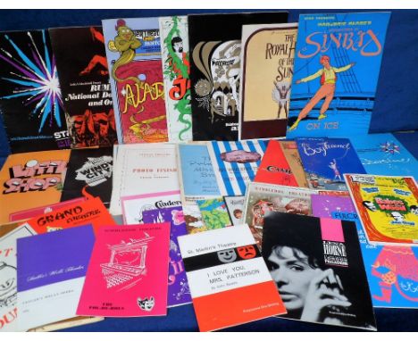 Vintage Pantomime and Theatre Programmes, from the Alan Curtis collection, 18 programmes to include Aladdin with Tommy Cooper