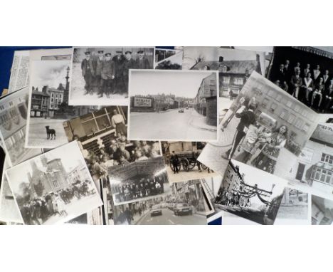 Photographs, approx. 250 b/w photographs (many reprints of earlier images and some duplication) to include vintage motorcycle
