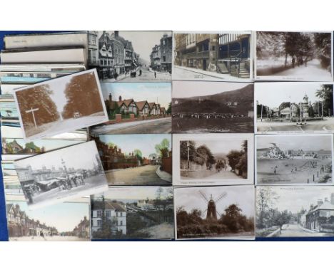 Postcards, a fine collection of over 350 UK vintage topographical cards. The majority of these are villages and street scenes