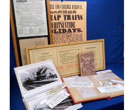 Rail Ephemera, to include 9 small Warning/Information signs (Not Drinking Water, To Open Window Press &amp; Pull Down, Please