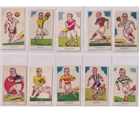 Trade cards, Donaldson's, Sports Favourites, Footballers (Small heads, numbered 1-534, incomplete run), 295 cards including v