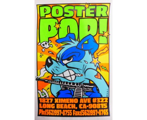 Frank Kozik, Poster Pop limited edition screen print poster, 258/500, 89 x 57cms, unframed 