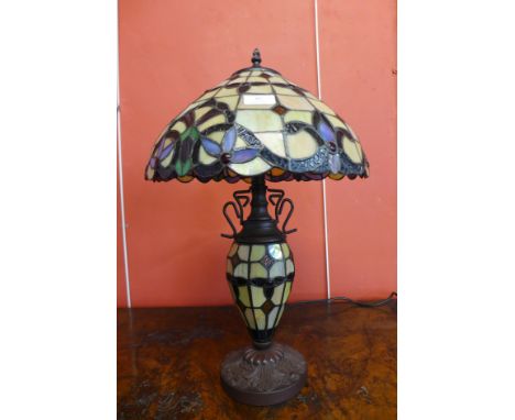 A Tiffany style table lamp 