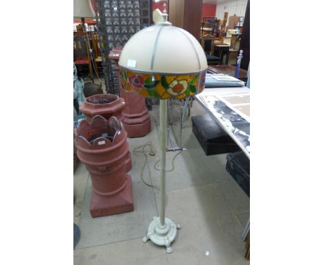 A Tiffany style standard lamp 
