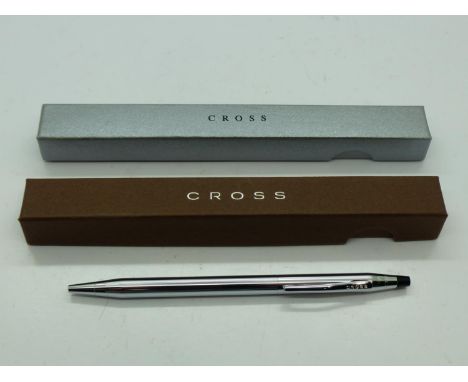Two Cross ballpoint pens, boxed. UK P&amp;P Group 1 (£16+VAT for the first lot and £2+VAT for subsequent lots) 