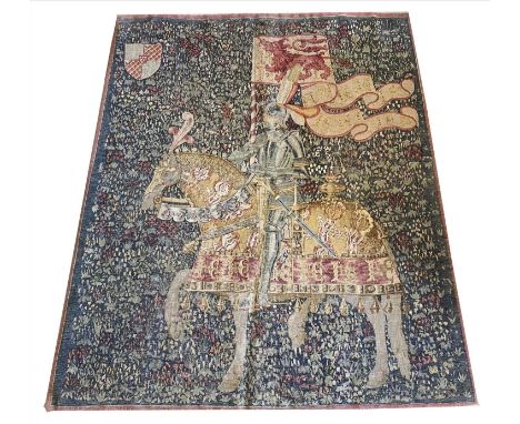 16TH CENTURY DESIGN TAPESTRY, 175cm x 145cm, depicting a noble cavalier. 