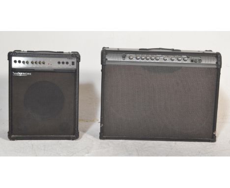 Amplifiers - Two combination guitar amps / speakers, comprising; a ' Line 6 ' Spider III (with built in effects) and a Watson