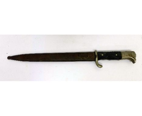 A German WWII bayonet and scabbard