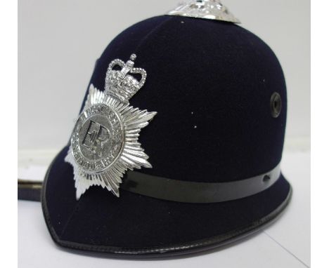 A Lincolnshire Constabulary policeman's helmet, maker J. Compton, Sons & Webb Ltd., London