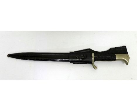 A German WWII dagger with frog and scabbard