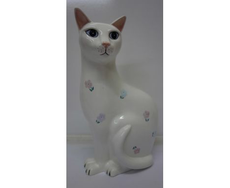A Poole pottery cat