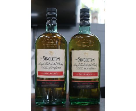 2 Bottles of The Singleton Single Malt Scotch Whisky of Dufftown Spey Cascade 70cl 